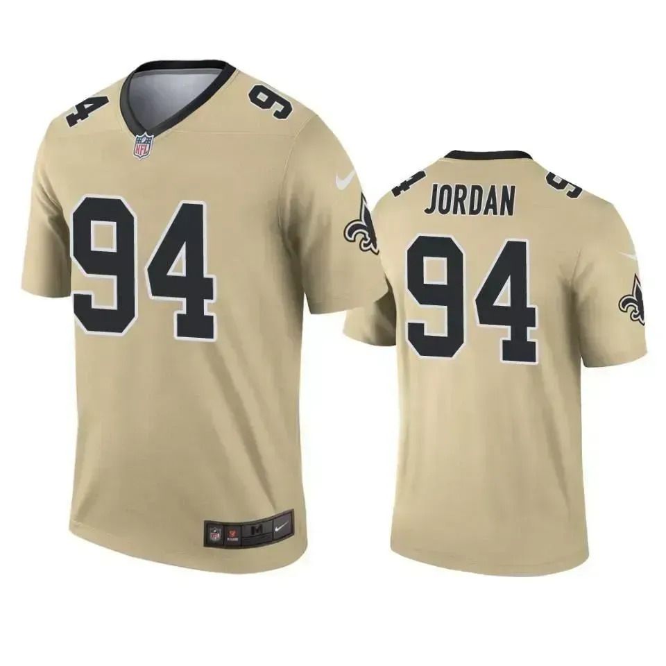 Men New Orleans Saints #94 Cameron Jordan Nike Gold Inverted Legend NFL Jersey